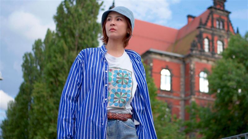 曾沛慈搭乘文化列車（Kulturzug）到德國與波蘭。（圖／公共電視、新傳媒提供 ）