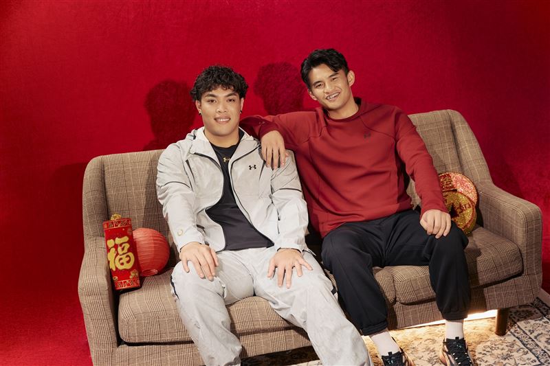 Team UA陳子豪、岳東華無懼挑戰，演繹奔馳新年態度。（圖／品牌業者提供）