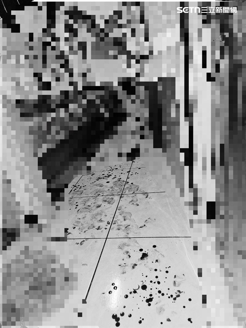 現場血跡斑斑。（圖／翻攝畫面）