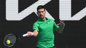 義大利好手辛納（Jannik Sinner）闖4強。（圖／美聯社／達志影像）