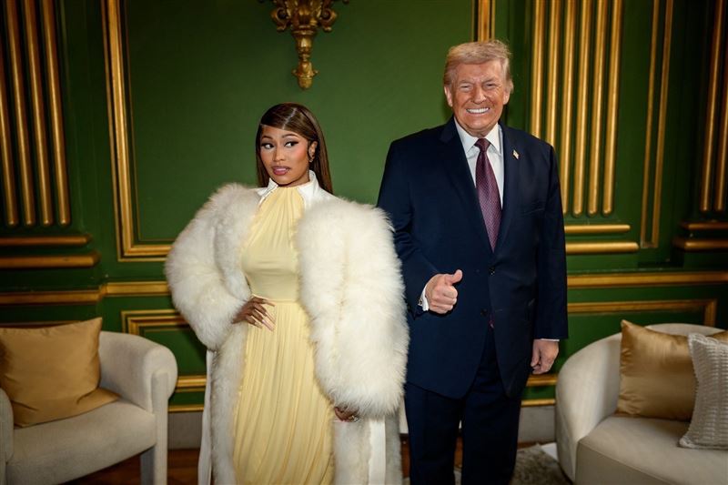 饒舌歌手妮姬米娜（Nicki Minaj）公開力挺美川普引發熱議。（圖／翻攝自X平台 @WhiteHouse）