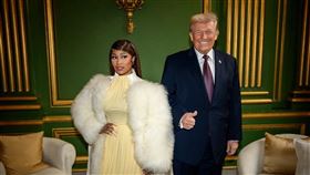 饒舌歌手妮姬米娜（Nicki Minaj）公開力挺美川普引發熱議。（圖／翻攝自X平台 @WhiteHouse）