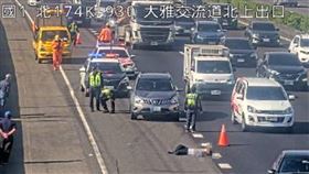 國道,凶嫌,割頸,撞擊,車禍,逃亡,命危,台中,國1（圖／翻攝高速公路資訊網）