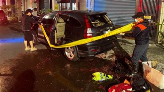 車停路邊遭丟鞭炮「炸碎玻璃」嫌犯落跑了