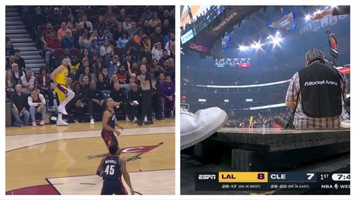 東契奇投完三分球「踩空」　湖人30分慘敗