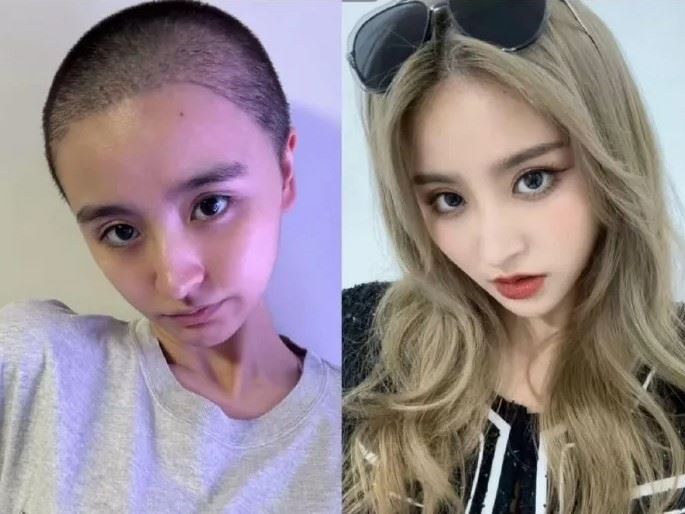 金子涵退圈又剃光頭，令人擔心其身心狀況。（圖／翻攝自微博）