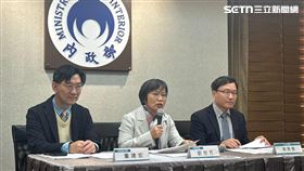 內政部長劉世芳今（29）日下午主持部務會報會後記者會。（圖／記者盧素梅攝影）