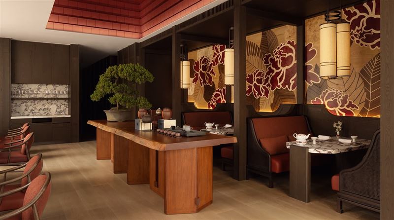 黃仁勳拜會完張忠謀後，現傳出人正在嘉佩樂酒店1樓粵式餐廳「榕居」用餐。（圖／翻攝自嘉佩樂酒店官網）