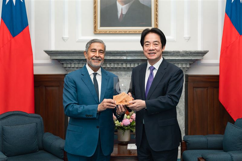 總統賴清德接見美光科技Sanjay Mehrotra總裁暨執行長一行（圖／總統府提供）