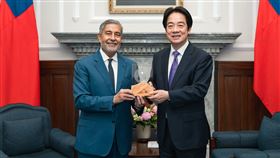總統賴清德接見美光科技Sanjay Mehrotra總裁暨執行長一行（圖／總統府提供） 