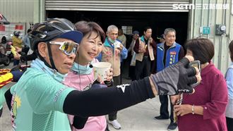 陳亭妃鐵馬感恩行抵下營：拚首位女市長
