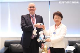 AIT谷立言訪台中　盧秀燕盼深化與美合作（圖／翻攝畫面）