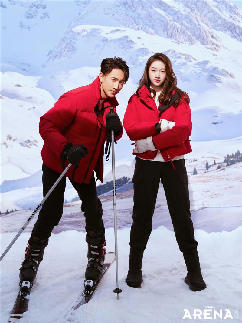 吳尊與15歲愛女Neinei罕見合體拍攝時尚雜誌。（圖／翻攝自threads）