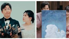 ▲夏宇童與孫協志拍攝婚紗照，甜蜜展現「一家三口」的幸福時刻。（圖／翻攝自Instagram／sha_ariel）