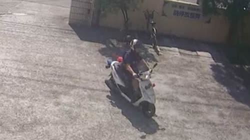 員警尋獲「皮卡」後將牠載回派出所內安置。（圖／翻攝畫面）