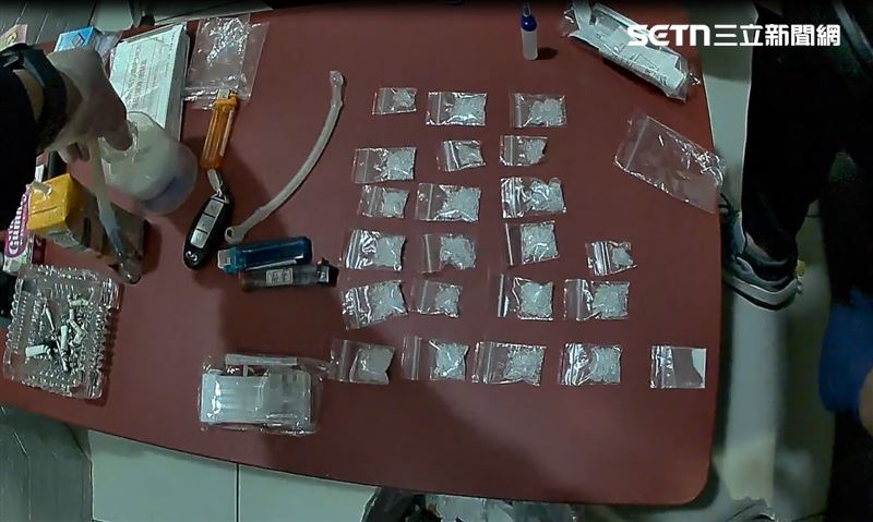 北市李姓通緝犯逃亡期間仍繼續販毒遭逮。（圖／翻攝畫面）