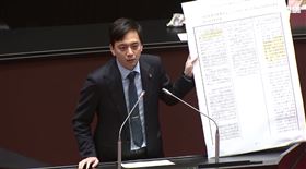 審議「立法院組織法修正草案」，藍委牛煦庭發言。（圖／翻攝畫面）