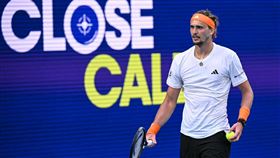 茲韋列夫經歷5盤大戰後落敗。（圖／翻攝自X平台 @AustraliaOpen）