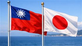 台灣，日本，國旗。（圖／AI生成）