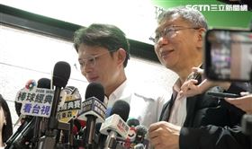 柯文哲、黃國昌接受媒體聯訪（圖／翻攝畫面）