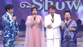 左起陽帆、陳思安、袁小迪、白冰冰同台。（圖／民視提供）