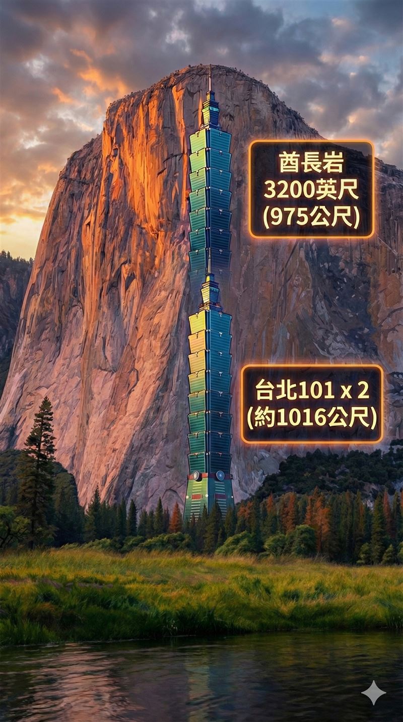 霍諾德登頂台北101前傳曝光，與妻子的愛情故事發生在2017年美國優勝美地國家公園、2019奧斯卡頒獎舞台。（圖／三立新聞網、AI）