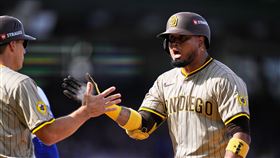 阿瑞耶斯（Luis Arraez）1年約加盟巨人。（圖／美聯社／達志影像）