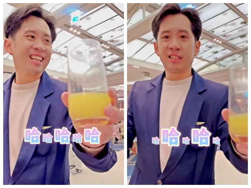 陳漢典哥哥陳漢榜現身婚宴。(圖/翻攝自嘻小瓜臉書)