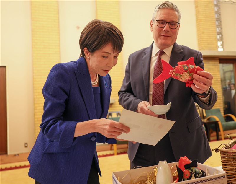 英首相施凱爾亞洲行最終站日本，與日相高市早苗會面後，強調英日關係達數十年來最牢固時刻。（圖／翻攝自X平台 @takaichi_sanae）