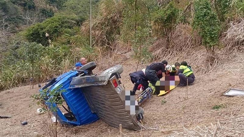 新/台中67歲伯「開車墜谷」口鼻噴血送醫