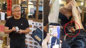 粉絲遞錢包簽名「黃仁勳抽出1000元送人」　網笑翻：劫貧濟貧（圖／Threads網友@andy_77777777授權提供）
