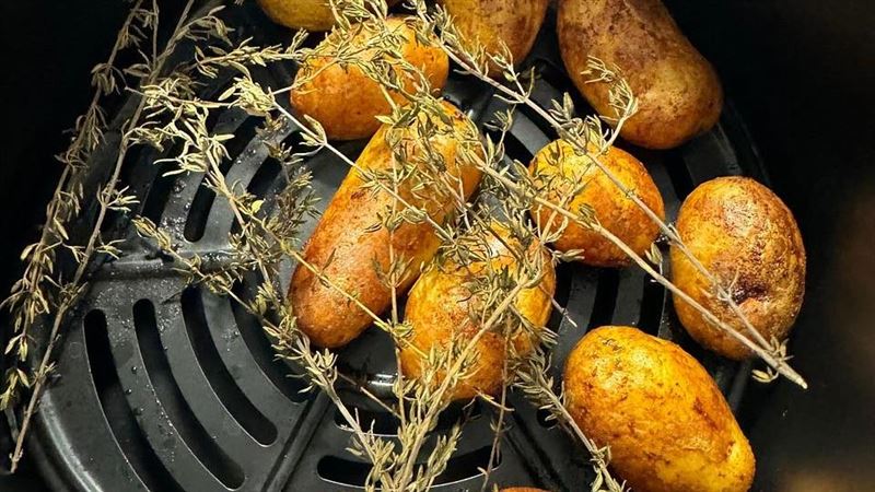 氣炸鍋並非絕對健康，減重醫師陳威龍提醒，高溫烹調澱粉類食物，可能產生致癌物丙烯醯胺，且健康光環效應易讓人吃更多量，選對食材、控制溫度才能真正降低危害。（示意圖／PIXABAY）