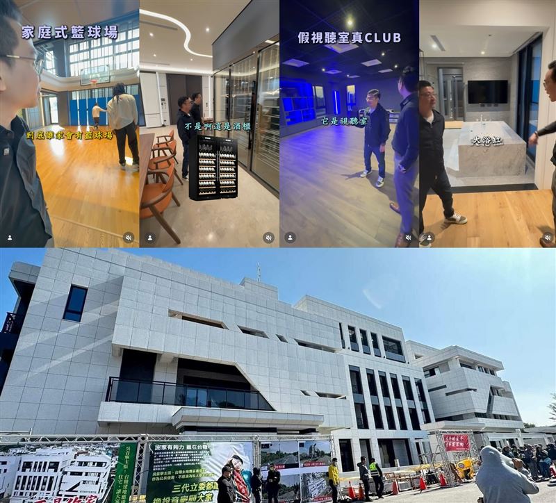 彰化縣議長謝典林日前邀網紅開箱位於溪州鄉、占地 700 坪的謝家豪宅，引起網友熱議。（圖／翻攝自Threads @4xgay）