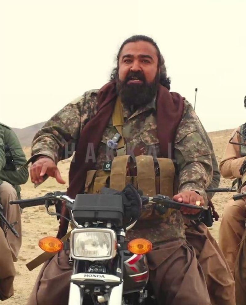 「俾路支解放軍」領袖薩博（Bashir Zeb）在新宣傳片中亮相。（圖／翻攝自X平台 @Mureed）