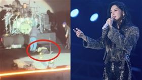 于文文於貴州戶外商演時突「頻繁眨眼」，隨後在舞台上倒地。（翻攝自微博、instagram/kellyyuwenwen）