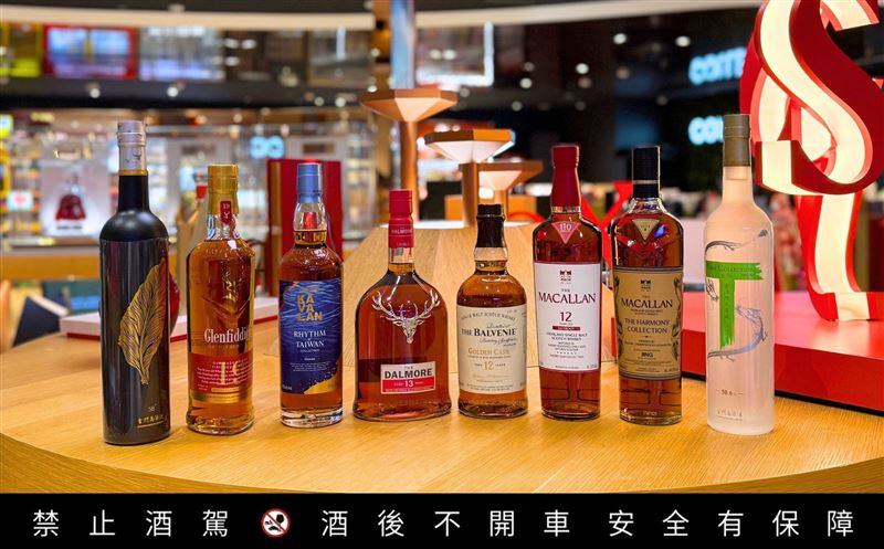 昇恆昌整理2025年度「免稅熱銷酒款排行榜TOP 8」，由多款免稅限定與台灣獨家酒款領軍。（圖／品牌業者提供）