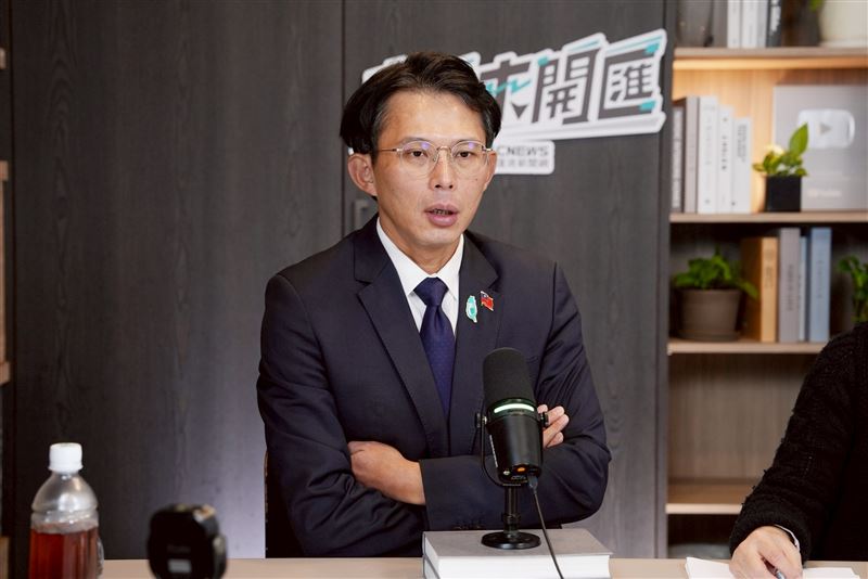 黃國昌中午接受「中午來開匯」專訪。（圖／匯流新聞網提供）