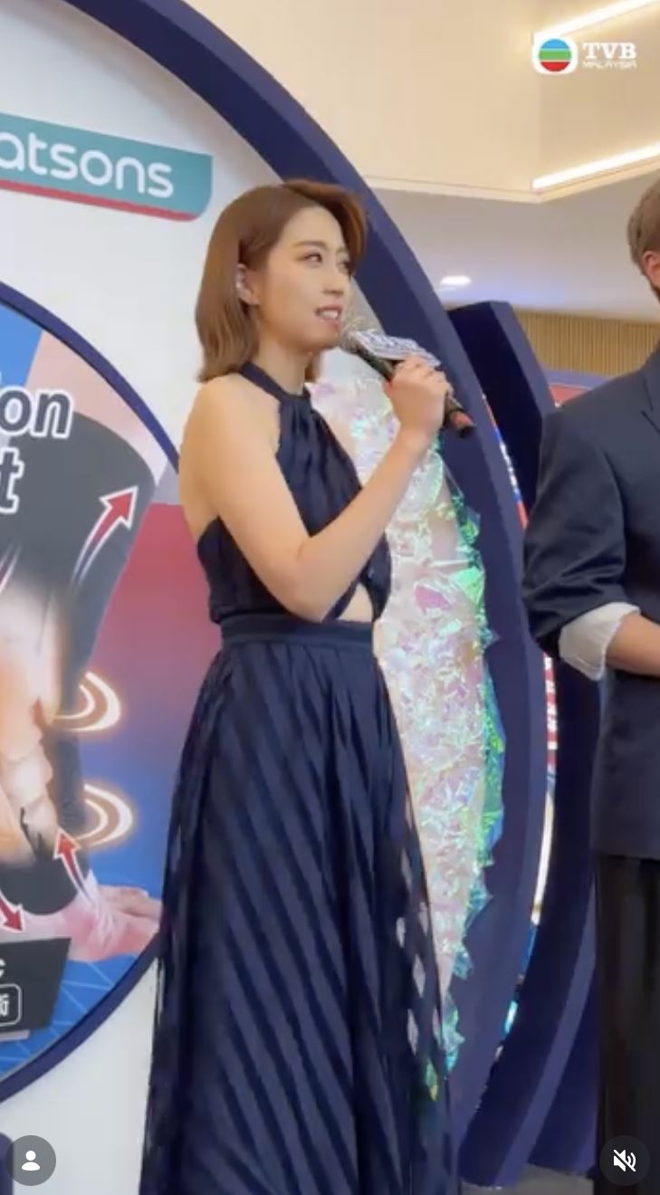 姚子羚出席見面會。(圖/翻攝自IG@tvbjadepower)