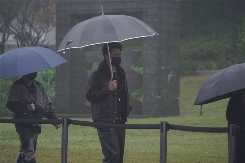 羅志祥現身悼念。（圖／記者趙于瑩攝影）