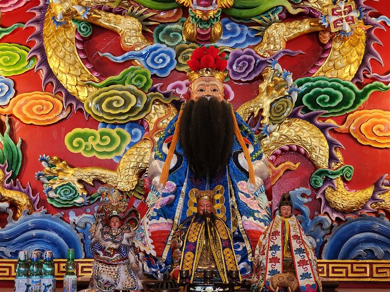 輝達落腳北士科天註定？福裕宮土地公「一個決定」留住兆元風水。【雙龍搶珠】、【大屯山靠山】、【萬鳥朝拜】3大風水曝光。（圖／記者鍾志鵬攝影）