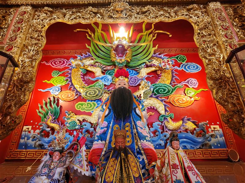 輝達落腳北士科天註定？福裕宮土地公「一個決定」留住兆元風水。【雙龍搶珠】、【大屯山靠山】、【萬鳥朝拜】3大風水曝光。（圖／記者鍾志鵬攝影）