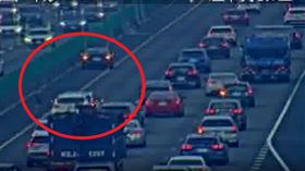 桃園,桃園市,中壢,事故,車流,國道,追撞,車禍,上班,回堵。（圖／翻攝畫面）