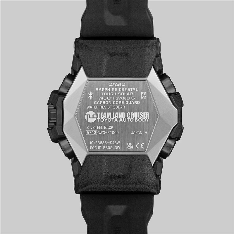 G-SHOCK x Toyota GWG-B1000TLC-1A聯名手錶。（圖／翻攝Casio網站）