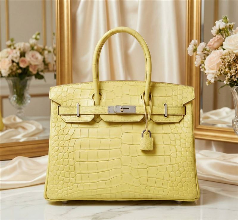 愛馬仕霧面鱷魚皮鉑金包今天進行拍賣。（圖／翻攝畫面）