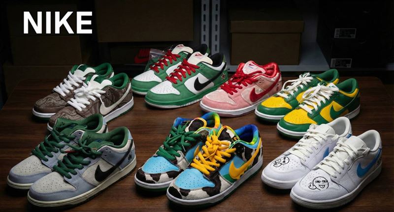 NIKE二手名牌鞋款今天進行拍賣。（圖／翻攝畫面）