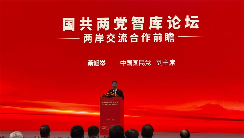 國共智庫論壇登場！蕭旭岑高喊兩岸中國人