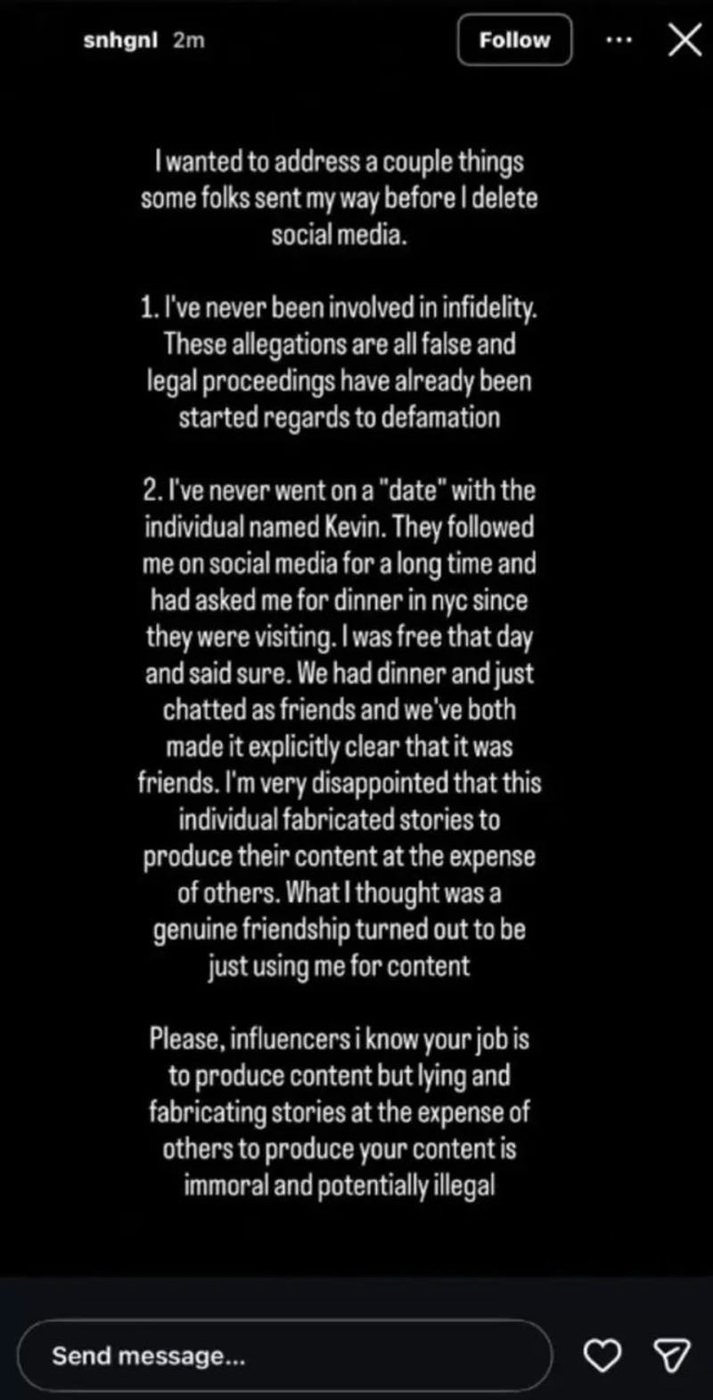 李省勳態度強硬的正面回應完相關爭議後,隨即關閉社群帳號。(圖/翻攝自IG)