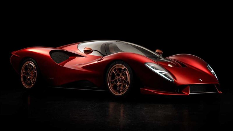 先前亮相的P72以復古流線外型向品牌經典致敬。（圖／翻攝De Tomaso網站）