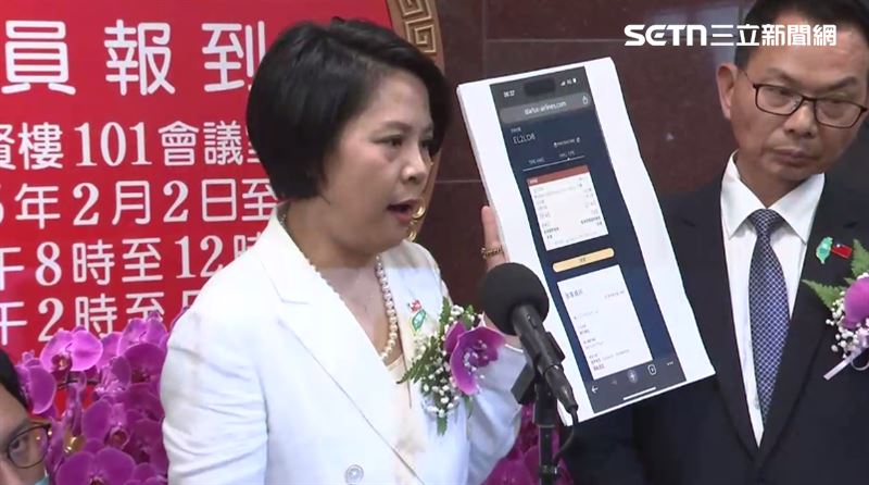 民眾黨立委李貞秀說明國籍問題。（圖／翻攝畫面）