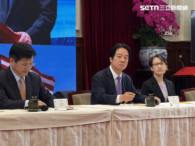 總統賴清德主持「台美經濟繁榮夥伴對話」記者會，會後並回覆媒體提問（圖／記者劉秀敏攝影）